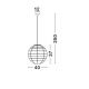 Pendule, Lustre suspendate - Lustra boho style design natural 40cm Melody