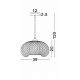 Pendule, Lustre suspendate - Lustra boho style design natural 39cm Scarlet