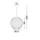 Pendule, Lustre suspendate - Lustra boho style design natural 50,5cm Griffin