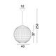 Pendule, Lustre suspendate - Lustra boho style design natural 40cm Griffin