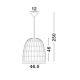 Pendule, Lustre suspendate - Lustra boho style design natural 46,5cm Destin