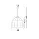 Pendule, Lustre suspendate - Lustra boho style design natural 53cm Destin
