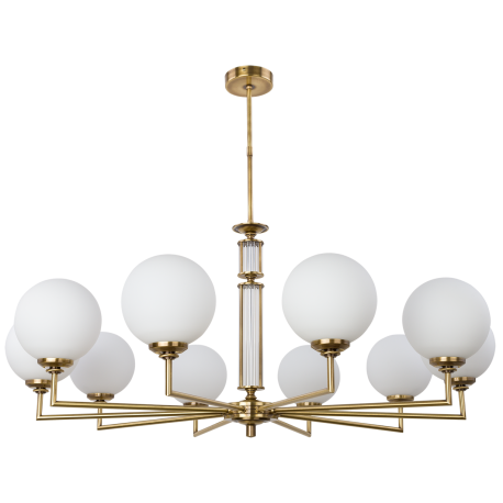 Candelabre, Lustre - Lustra 10 brate moderna realizata manual Artu Glass