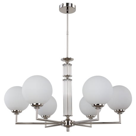 Candelabre, Lustre - Lustra 6 brate moderna realizata manual Artu Glass