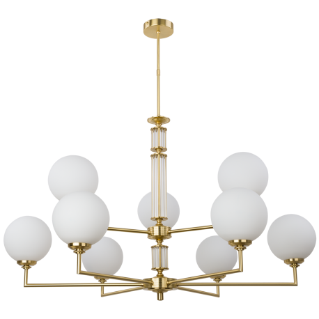 Candelabre, Lustre - Lustra 9 brate moderna realizata manual Artu Glass