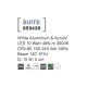 Aplice - Aplica LED ambientala de exterior IP54 SUITE alba