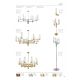 Candelabre, Lustre - Candelabru modern realizat manual din alama Seti 20L