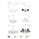 Candelabre, Lustre - Lustra 2 brate moderna realizata manual Artu