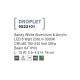 Aplice - Aplica perete LED de exterior IP65 DROPLET alba