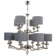 Candelabru 12 brate design modern realizat manual Tivoli