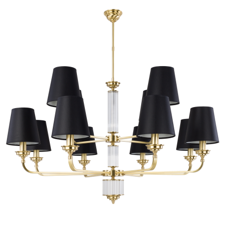 Candelabre, Lustre - Candelabru 12 brate modern realizat manual Verde