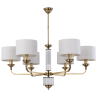 Candelabru 6 brate modern realizat manual Verde