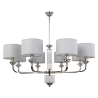 Candelabru 8 brate modern realizat manual Verde