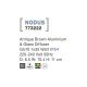 Aplice - Aplica perete ambientala de exterior IP54 NODUS maro antic
