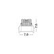 Spoturi - Spot LED incastrabil de exterior IP65 BLADE negru 7,8cm