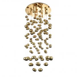 Candelabre, Lustre - Lustra XL moderna design deosebit 60cm Luvia auriu