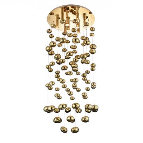 Candelabre, Lustre - Lustra XL moderna design deosebit 60cm Luvia auriu