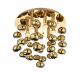Lustre aplicate - Lustra moderna aplicata design deosebit 49cm Luvia auriu