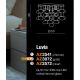 Lustre aplicate - Lustra moderna aplicata design deosebit 49cm Luvia auriu