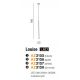 Pendule, Lustre suspendate - Pendul LED design modern minimalist Louise white