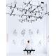 Proiectoare LED spatii comerciale - Sistem tubular magnetic-decorativ PUZZLE, 150x150cm