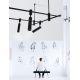 Proiectoare LED spatii comerciale - Sistem tubular magnetic-decorativ PUZZLE, 150x150cm