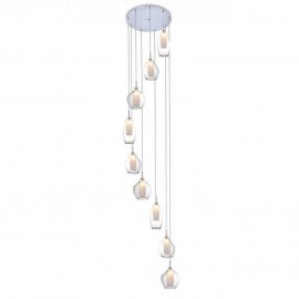 Pendule, Lustre suspendate - Lustra moderna AMBER MILANO 9 clar