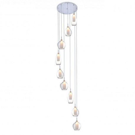 Pendule, Lustre suspendate - Lustra moderna AMBER MILANO 9 clar