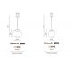 Pendule, Lustre suspendate - Lustra / Pendul LED design modern 40cm Helena A