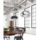 Pendule, Lustre suspendate - Lustra / Pendul design modern 32cm Valten crom