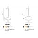 Pendule, Lustre suspendate - Lustra / Pendul design modern 43cm Valten crom