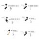 Spoturi, Proiectoare pe sina - Accesoriu, Corp de iluminat pentru sina magnetica Buxton, Loop sau Sign, Nap 5W 3000K