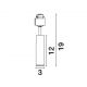 Spoturi, Proiectoare pe sina - Accesoriu, Corp de iluminat pentru sina magnetica Buxton, Loop sau Sign, Nap 10W 3000K