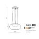 Candelabre, Lustre - Lustra LED design modern 42cm Galactic copper