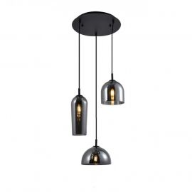 Pendule, Lustre suspendate - Lustra design modern Blanca 3 fumuriu