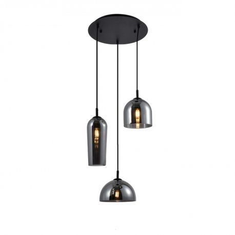 Pendule, Lustre suspendate - Lustra design modern Blanca 3 fumuriu