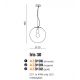 Pendule, Lustre suspendate - Pendul design modern Iris 30 crom