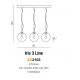 Pendule, Lustre suspendate - Lustra design modern Iris 3 line crom
