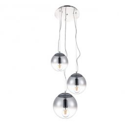 Pendule, Lustre suspendate - Lustra design modern 40cm Iris 3 crom
