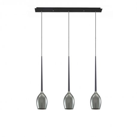 Pendule, Lustre suspendate - Lustra moderna Izza 3 fumurie