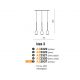 Pendule, Lustre suspendate - Lustra moderna Izza 3 fumurie