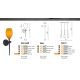Pendule, Lustre suspendate - Lustra moderna Izza 3 fumurie