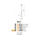 Pendule, Lustre suspendate - Pendul modern Izza 1 fumuriu