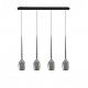 Pendule, Lustre suspendate - Lustra moderna Izza 4 fumurie
