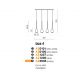 Pendule, Lustre suspendate - Lustra moderna Izza 4 fumurie