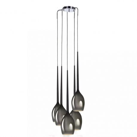 Pendule, Lustre suspendate - Lustra moderna Izza 5 fumurie