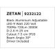 Spoturi tavan fals - Spot directionabil, incastrabil pentru tavan fals, ZETAN negru
