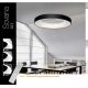 Lustre aplicate - Lustra LED dimabila cu telecomanda SOVANA TOP 80 alba
