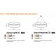 Lustre aplicate - Lustra LED dimabila cu telecomanda SOVANA TOP 80 gri