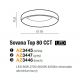 Lustre aplicate - Lustra LED dimabila cu telecomanda SOVANA TOP 80 neagra
